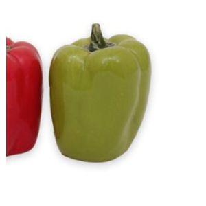 Paprika grön porslin